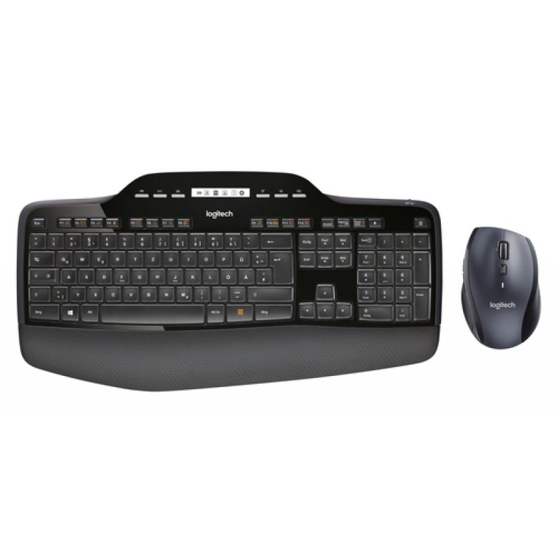 Logitech MK710 teclado RF inalámbrico QWERTZ Alemán Negro - Imagen 1