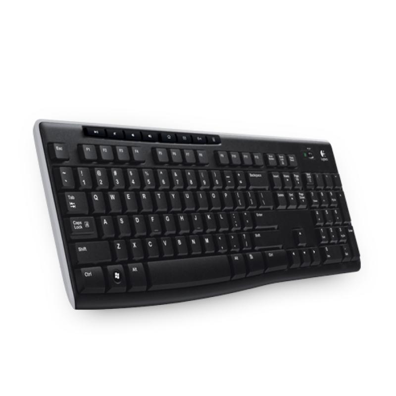 Logitech K270 teclado RF inalámbrico AZERTY Francés Negro - Imagen 1