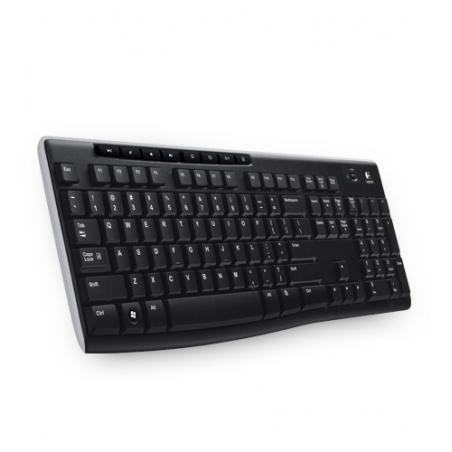 Logitech K270 teclado RF inalámbrico AZERTY Francés Negro - Imagen 1