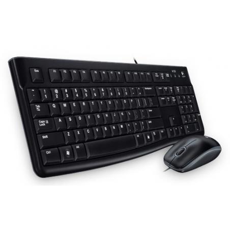 Logitech MK120 teclado USB Hebreo Negro - Imagen 1