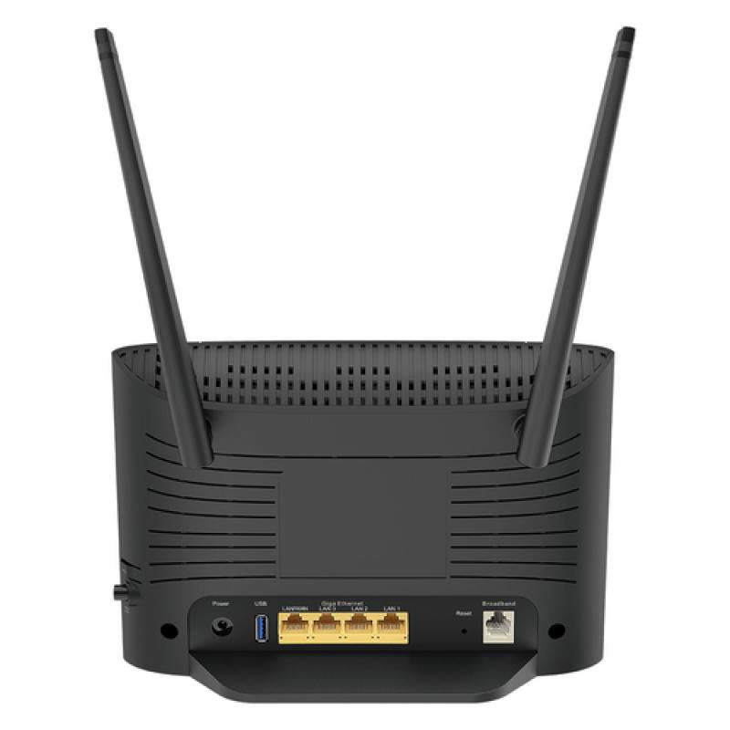 D-Link DSL-3788 router inalámbrico Doble banda (2,4 GHz / 5 GHz) Gigabit Ethernet Negro - Imagen 3