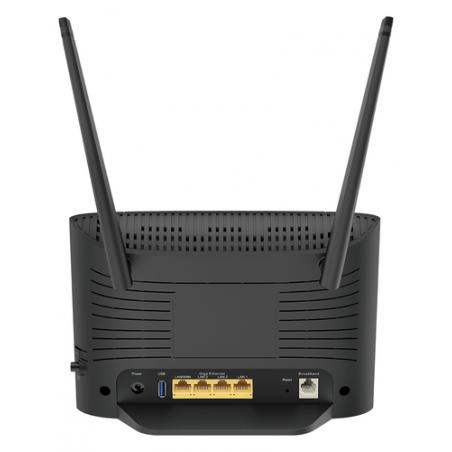 D-Link DSL-3788 router inalámbrico Doble banda (2,4 GHz / 5 GHz) Gigabit Ethernet Negro - Imagen 3