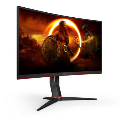AOC G2 C24G2U/BK pantalla para PC 59,9 cm (23.6") 1920 x 1080 Pixeles Full HD LED Negro, Rojo - Imagen 1