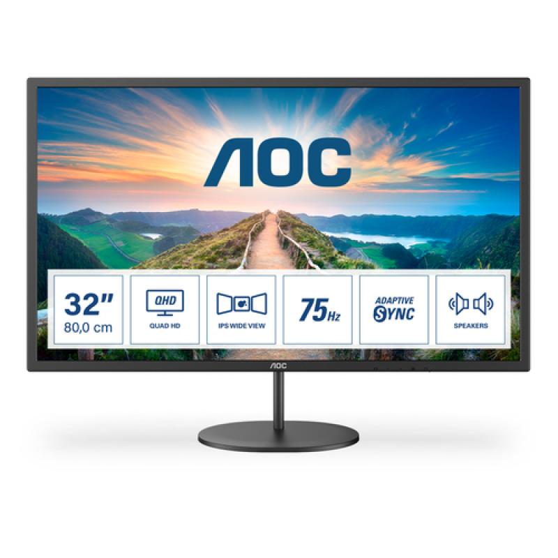 AOC V4 Q32V4 pantalla para PC 80 cm (31.5") 2560 x 1440 Pixeles 2K Ultra HD LED Negro - Imagen 1
