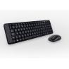 Logitech MK220 teclado RF inalámbrico Portugués Negro - Imagen 2
