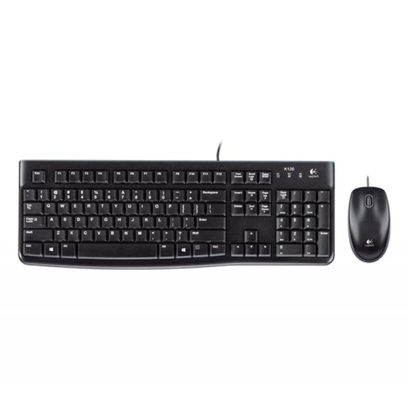 Logitech MK120 teclado USB QWERTY Italiano Negro
