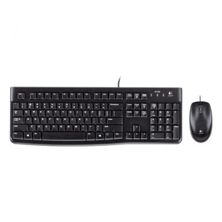 Logitech MK120 teclado USB QWERTY Italiano Negro