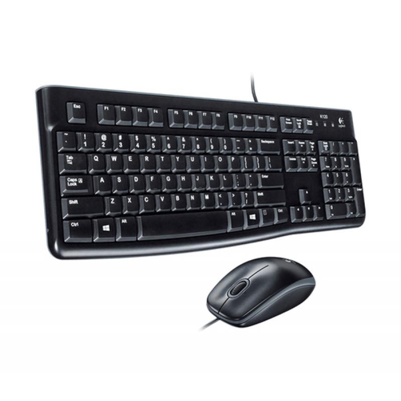 Logitech MK120 teclado USB QWERTY Italiano Negro