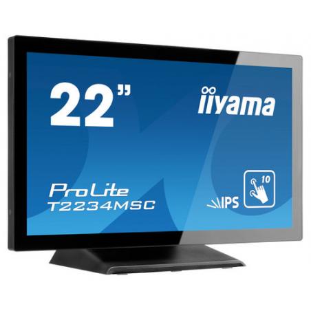 iiyama ProLite T2234MSC-B6X pantalla para PC 54,6 cm (21.5") 1920 x 1080 Pixeles Full HD LED Pantalla táctil Negro
