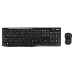 Logitech Wireless Combo MK270 teclado Ratón incluido RF inalámbrico QWERTY Nórdico Negro
