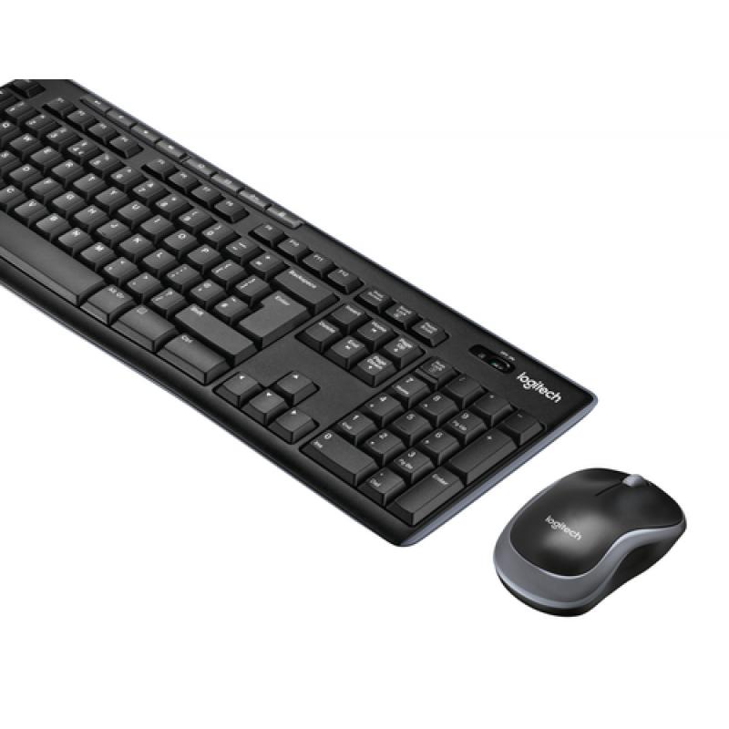 Logitech Wireless Combo MK270 teclado Ratón incluido RF inalámbrico QWERTY Nórdico Negro