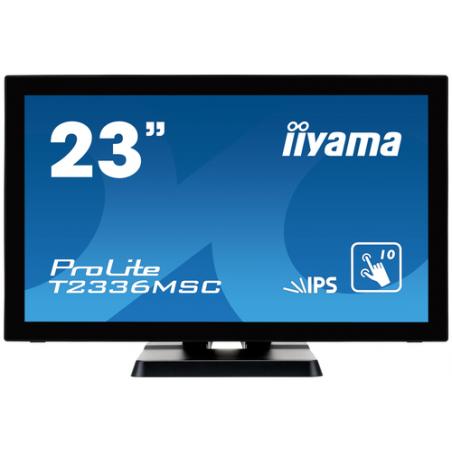 iiyama ProLite T2336MSC-B2 pantalla para PC 58,4 cm (23") 1920 x 1080 Pixeles Full HD LED Pantalla táctil Negro