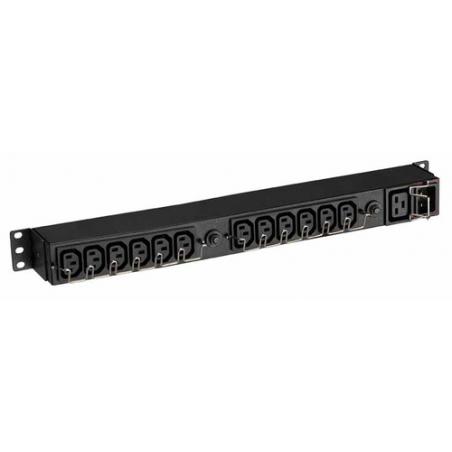 Eaton EFLX12I unidad de distribución de energía (PDU) 13 salidas AC 1U Negro