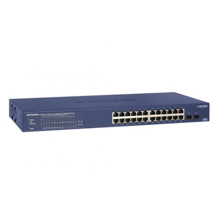 Netgear GS724TP Gestionado L2/L3/L4 Gigabit Ethernet (10/100/1000) Negro, Gris 1U Energía sobre Ethernet (PoE)