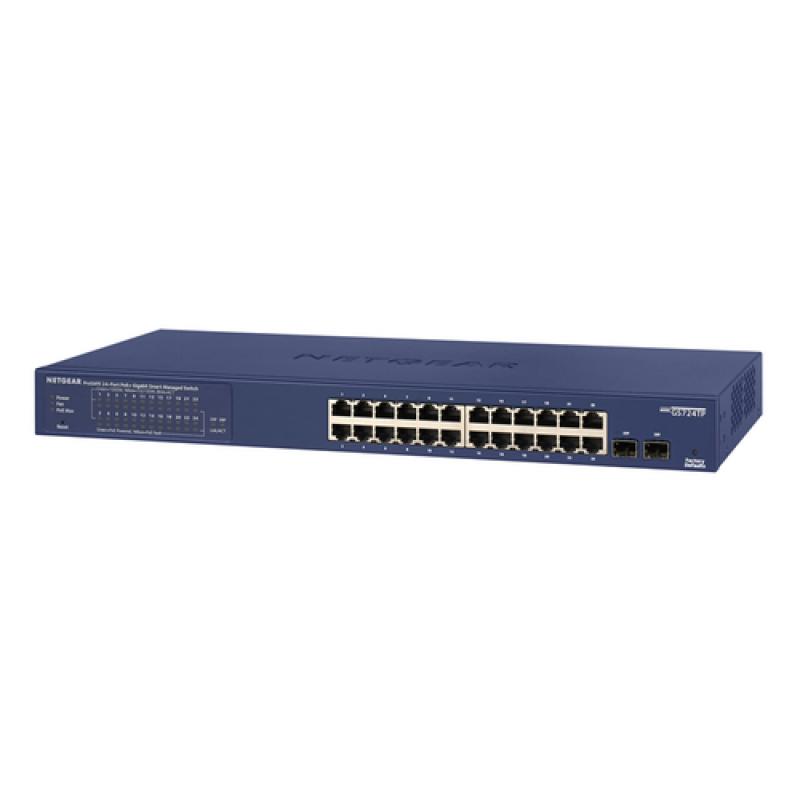Netgear GS724TP Gestionado L2/L3/L4 Gigabit Ethernet (10/100/1000) Negro, Gris 1U Energía sobre Ethernet (PoE)