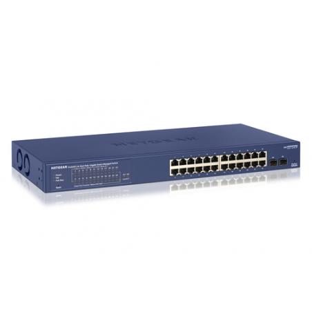 Netgear GS724TP Gestionado L2/L3/L4 Gigabit Ethernet (10/100/1000) Negro, Gris 1U Energía sobre Ethernet (PoE)