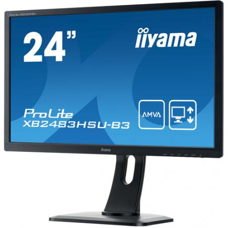 iiyama ProLite XB2483HSU-B3 LED display 60,5 cm (23.8") 1920 x 1080 Pixeles Full HD Negro