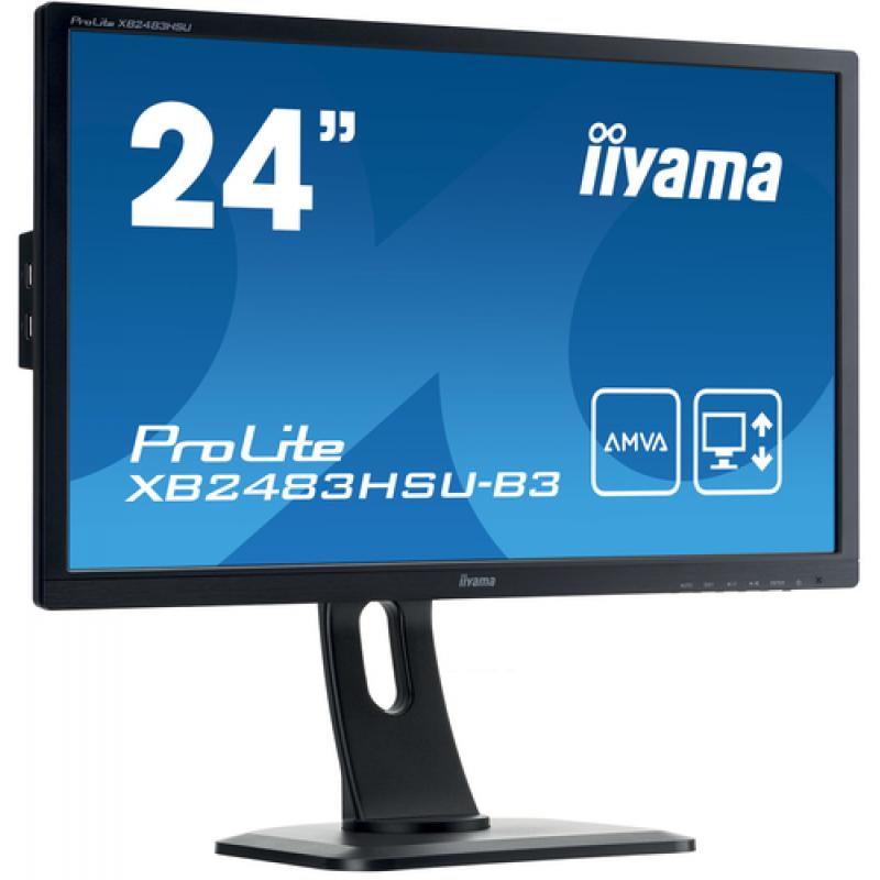 iiyama ProLite XB2483HSU-B3 LED display 60,5 cm (23.8") 1920 x 1080 Pixeles Full HD Negro