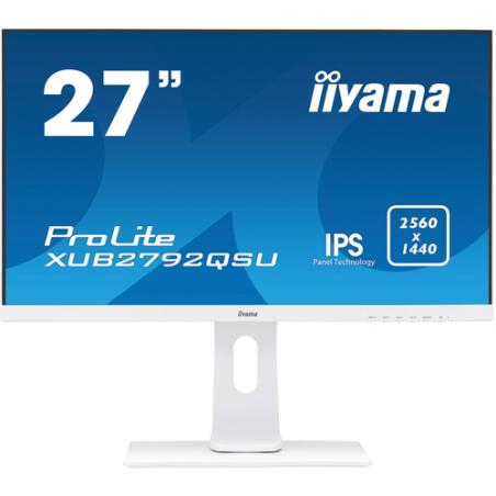 iiyama ProLite XUB2792QSU-W1 LED display 68,6 cm (27") 2560 x 1440 Pixeles Quad HD Blanco