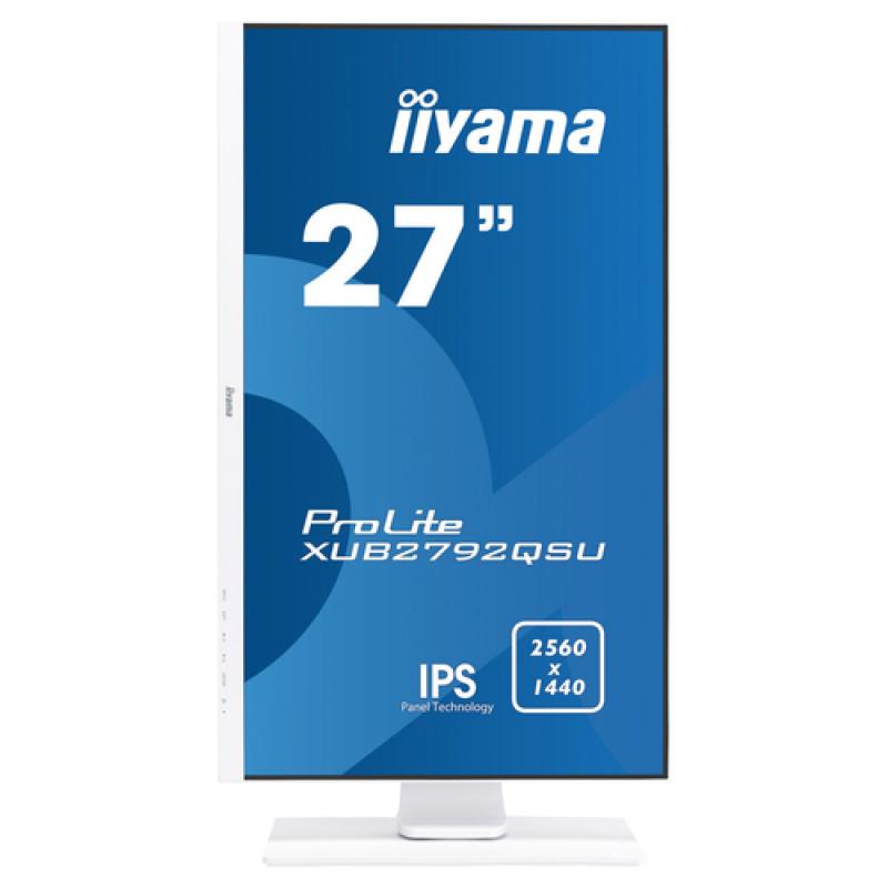 iiyama ProLite XUB2792QSU-W1 LED display 68,6 cm (27") 2560 x 1440 Pixeles Quad HD Blanco