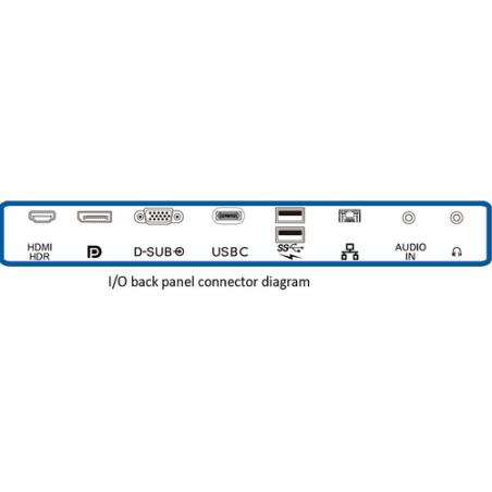 Philips P Line Monitor LCD con base USB-C 328P6AUBREB/00