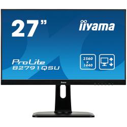 iiyama ProLite B2791QSU-B1 pantalla para PC 68,6 cm (27") 2560 x 1440 Pixeles Quad HD LED Negro