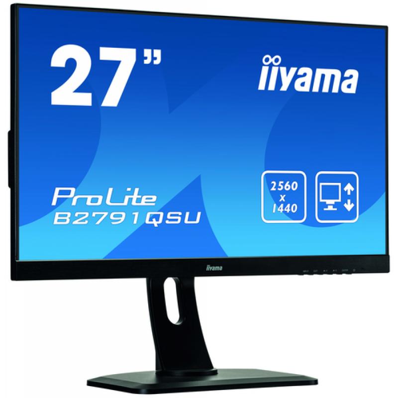 iiyama ProLite B2791QSU-B1 pantalla para PC 68,6 cm (27") 2560 x 1440 Pixeles Quad HD LED Negro