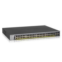 NETGEAR GS752TP Gestionado L2/L3/L4 Gigabit Ethernet (10/100/1000) Energía sobre Ethernet (PoE) 1U Negro
