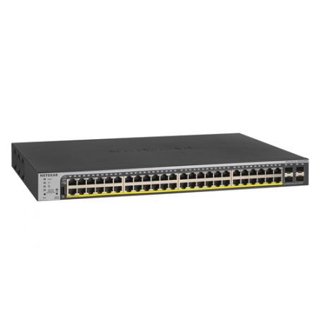 NETGEAR GS752TPP Gestionado L2/L3/L4 Gigabit Ethernet (10/100/1000) Energía sobre Ethernet (PoE) 1U Negro