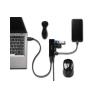 Kensington Cargador y hub USB 3.0 de cuatro puertos UH4000C