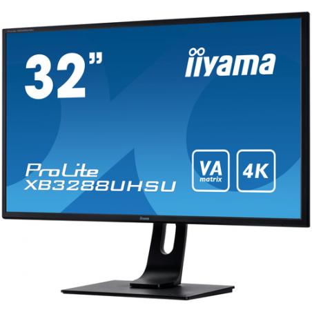 iiyama ProLite XB3288UHSU-B1 LED display 80 cm (31.5") 3840 x 2160 Pixeles 4K Ultra HD Negro