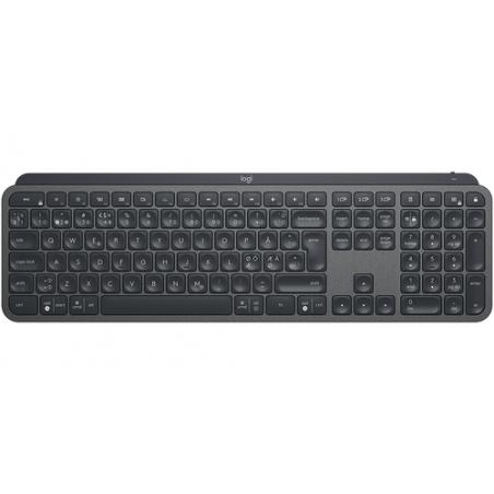 Logitech MX Keys teclado RF Wireless + Bluetooth QWERTY Nórdico Grafito