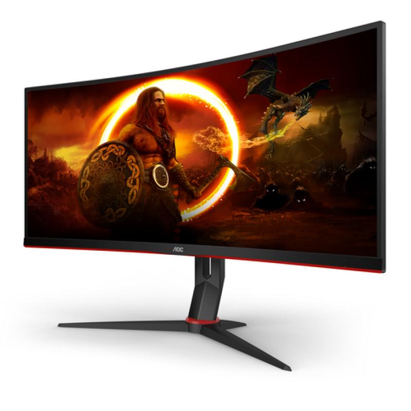 AOC G2 CU34G2X/BK pantalla para PC 86,4 cm (34") 3440 x 1440 Pixeles Quad HD LED Negro, Rojo