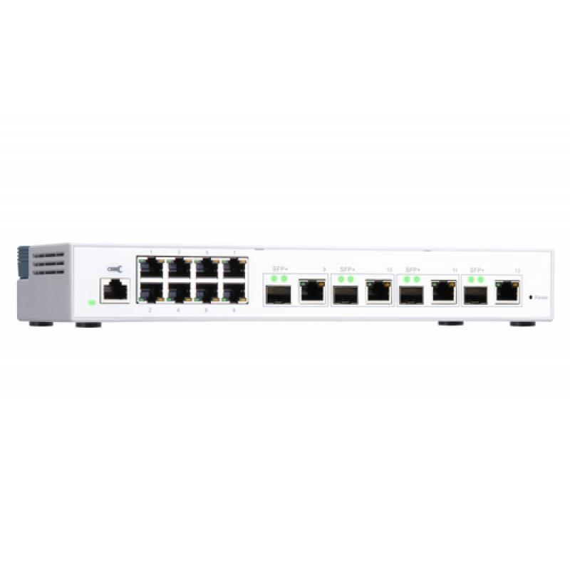 QNAP QSW-M408-4C switch Gestionado L2 Gigabit Ethernet (10/100/1000) Blanco