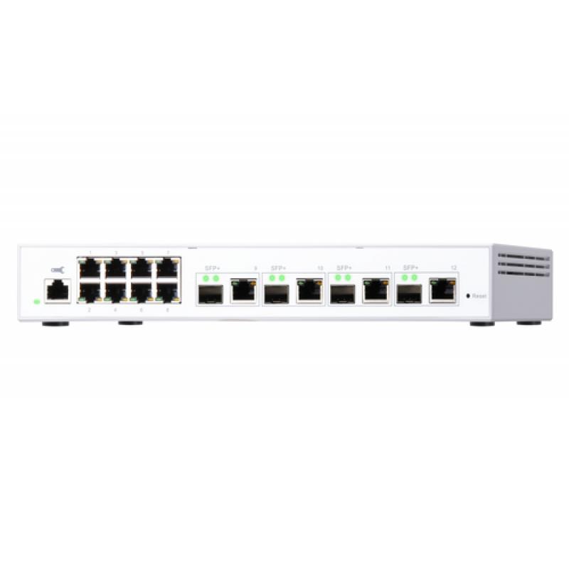 QNAP QSW-M408-4C switch Gestionado L2 Gigabit Ethernet (10/100/1000) Blanco