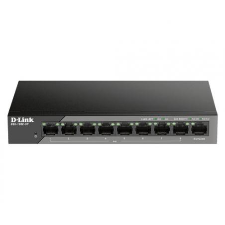 D-Link DSS-100E-9P switch No administrado Fast Ethernet (10/100) Energía sobre Ethernet (PoE) Negro