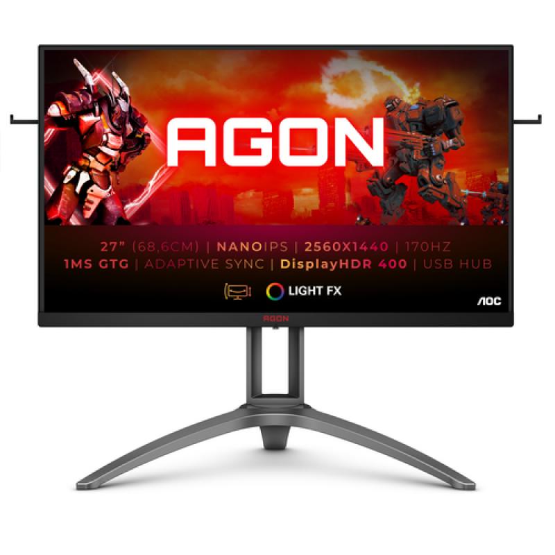 AOC AGON 3 AG273QXP LED display 68,6 cm (27") 2560 x 1440 Pixeles 2K Ultra HD Negro