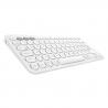Logitech K380 Multi-Device teclado Bluetooth AZERTY Francés Blanco