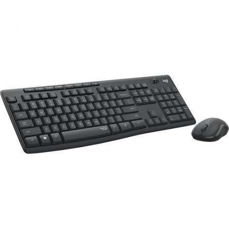 Logitech MK295 Silent Wireless Combo teclado Ratón incluido USB QWERTZ Alemán Grafito