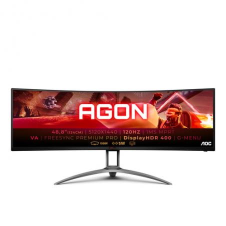 AOC AGON 3 AG493UCX pantalla para PC 124,5 cm (49") 5120 x 1440 Pixeles LED Negro