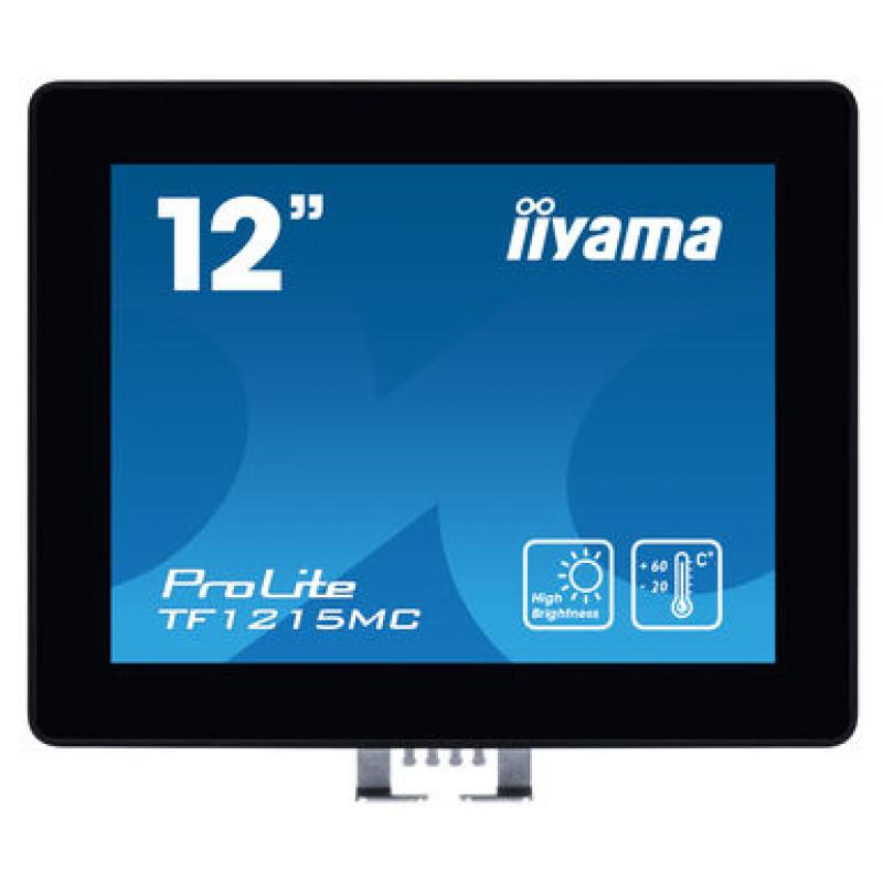 iiyama ProLite TF1215MC-B1 pantalla para PC 30,7 cm (12.1") 1024 x 768 Pixeles LCD Pantalla táctil Negro