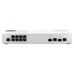 QNAP QSW-M2108-2C switch Gestionado L2 2.5G Ethernet (100/1000/2500) Gris, Blanco