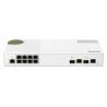 QNAP QSW-M2108-2C switch Gestionado L2 2.5G Ethernet (100/1000/2500) Gris, Blanco