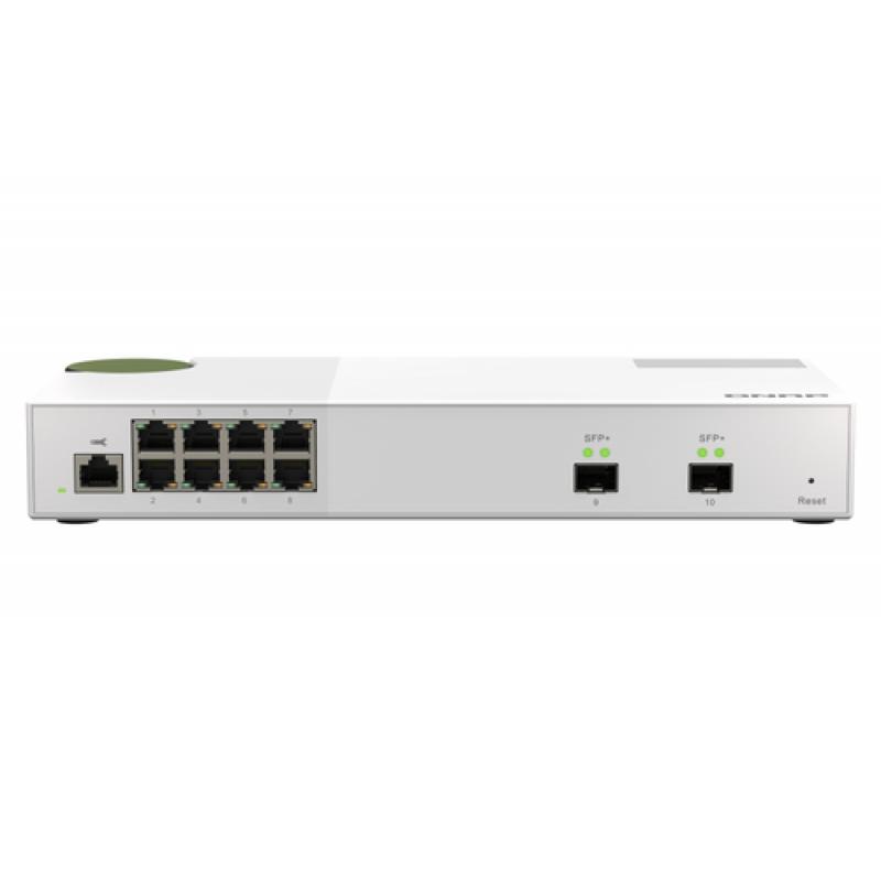 QNAP QSW-M2108-2S switch Gestionado L2 2.5G Ethernet (100/1000/2500) Gris