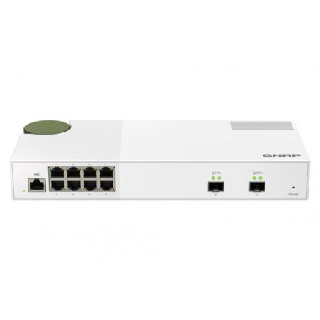 QNAP QSW-M2108-2S switch Gestionado L2 2.5G Ethernet (100/1000/2500) Gris