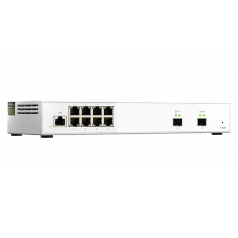 QNAP QSW-M2108-2S switch Gestionado L2 2.5G Ethernet (100/1000/2500) Gris