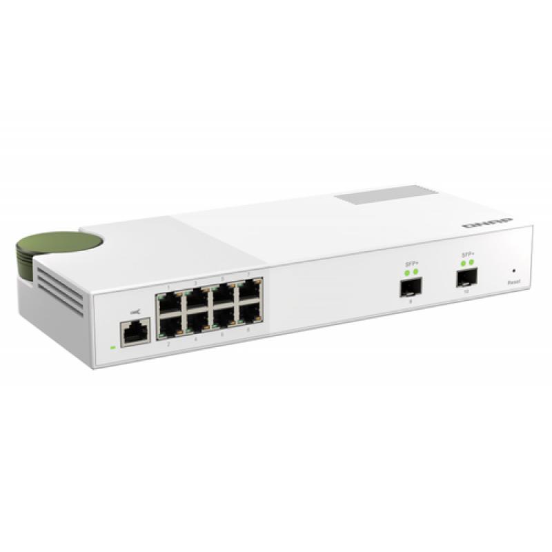 QNAP QSW-M2108-2S switch Gestionado L2 2.5G Ethernet (100/1000/2500) Gris