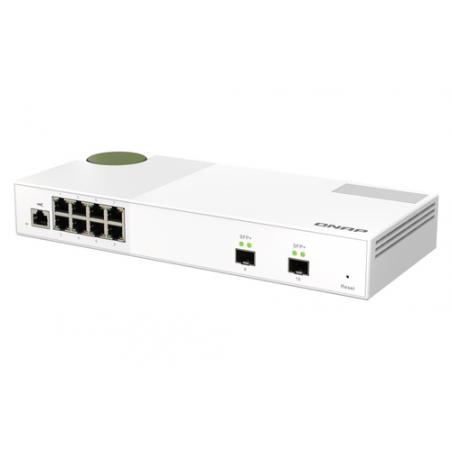 QNAP QSW-M2108-2S switch Gestionado L2 2.5G Ethernet (100/1000/2500) Gris