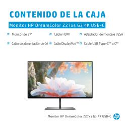 HP Z27xs G3 68,6 cm (27") 3840 x 2160 Pixeles 4K Ultra HD Negro