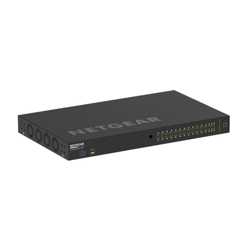 NETGEAR GSM4230P-100EUS switch Gestionado L2/L3 Gigabit Ethernet (10/100/1000) Energía sobre Ethernet (PoE) 1U Negro